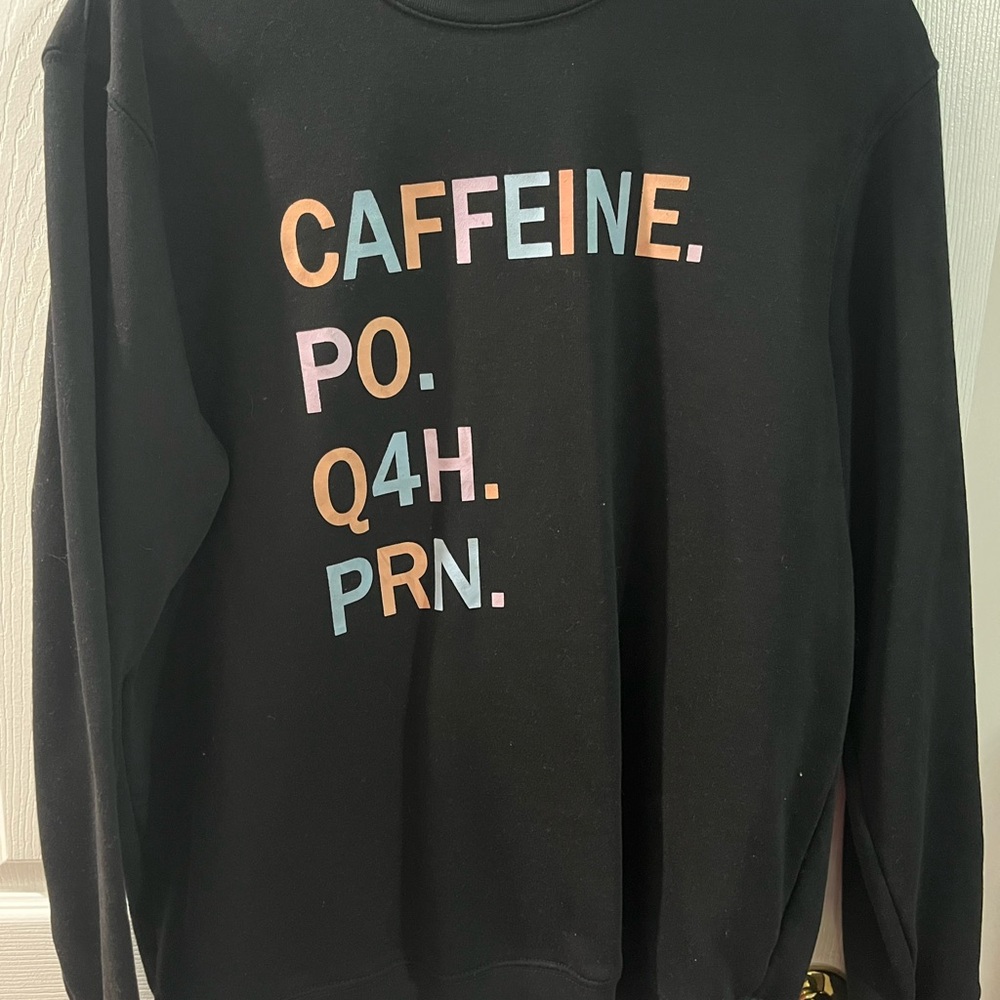 Black Graphic Sweatshirt